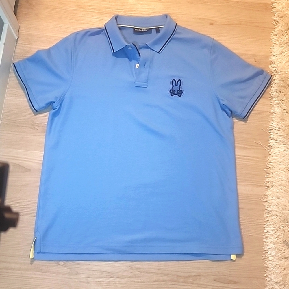 Baby Blue Psycho Bunny Polo Shirt